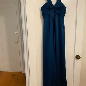 Satin evening maxi dress perfect condition worn once